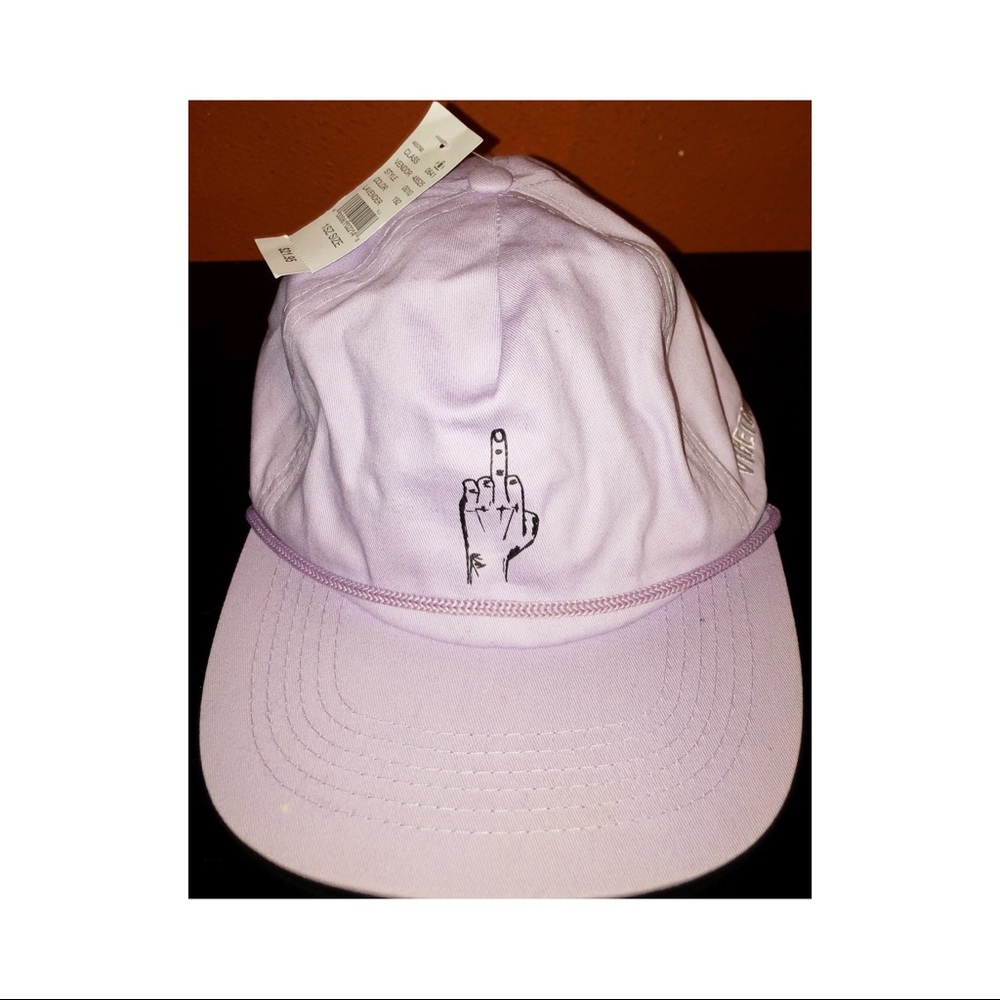 VIBETOWN Lavender Fingers Up SnapBack Hat 🧢